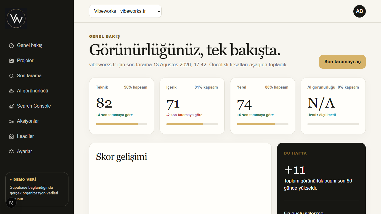 VibeAudit ekranı 2